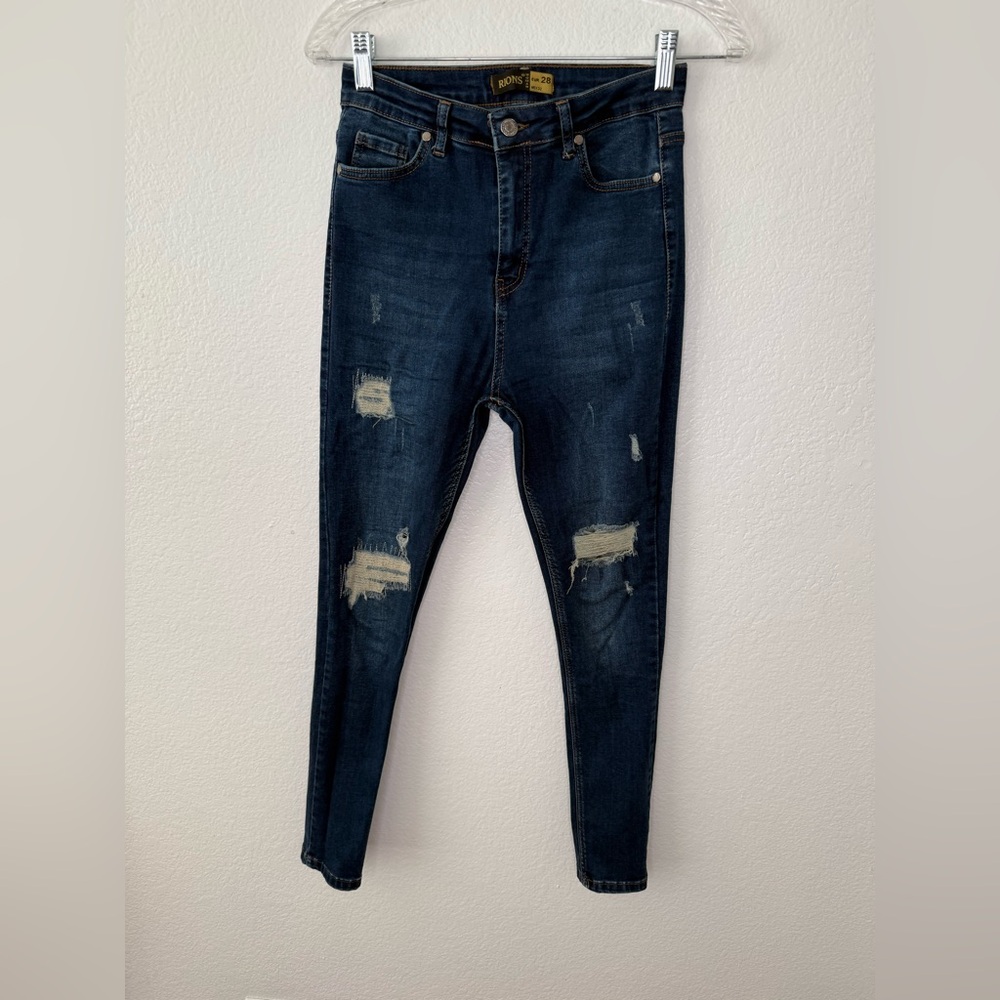 Distressed Blue Women's Jeans